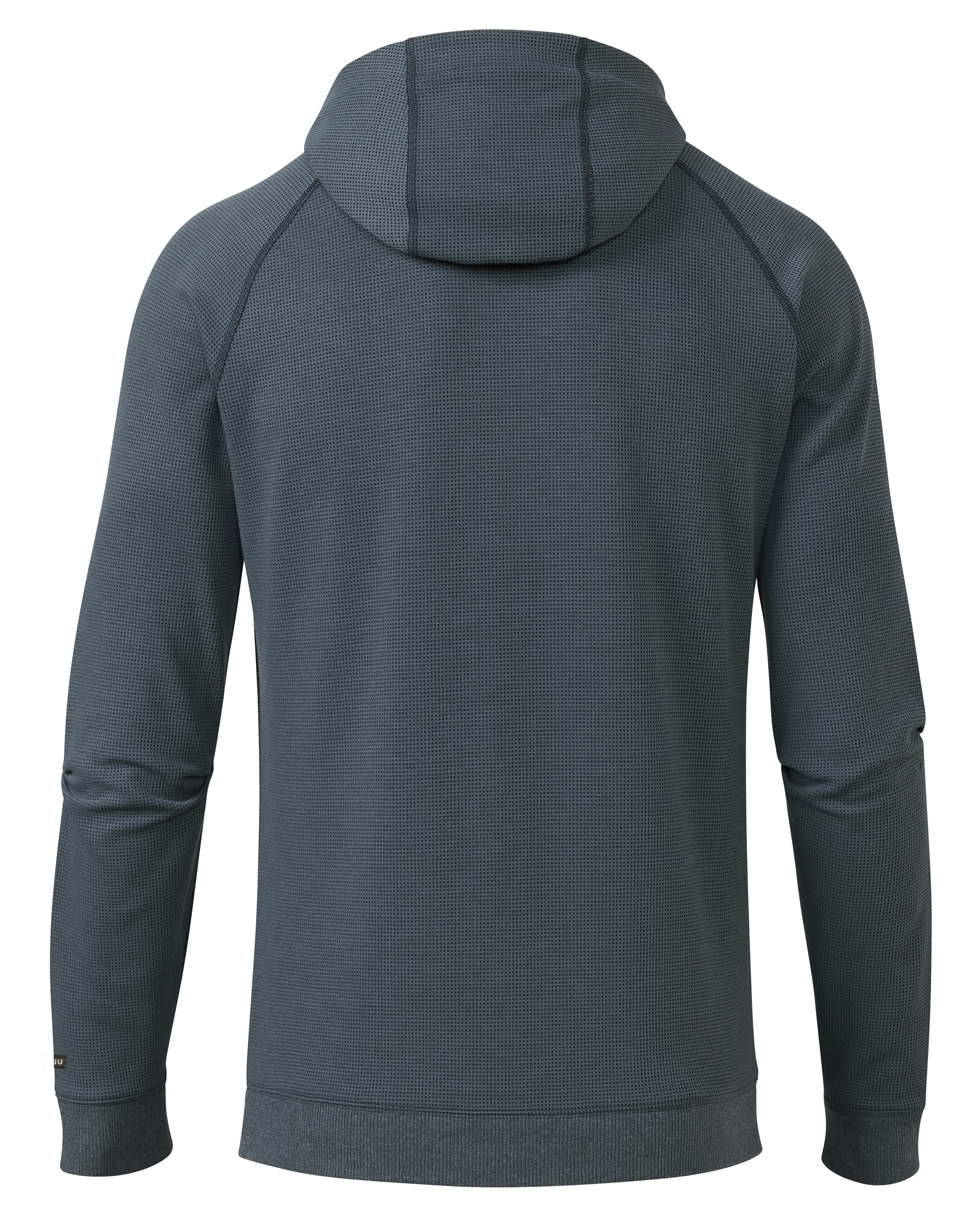 Alternative view of Canyon Waffle Hoodie | Steel Blue Heather