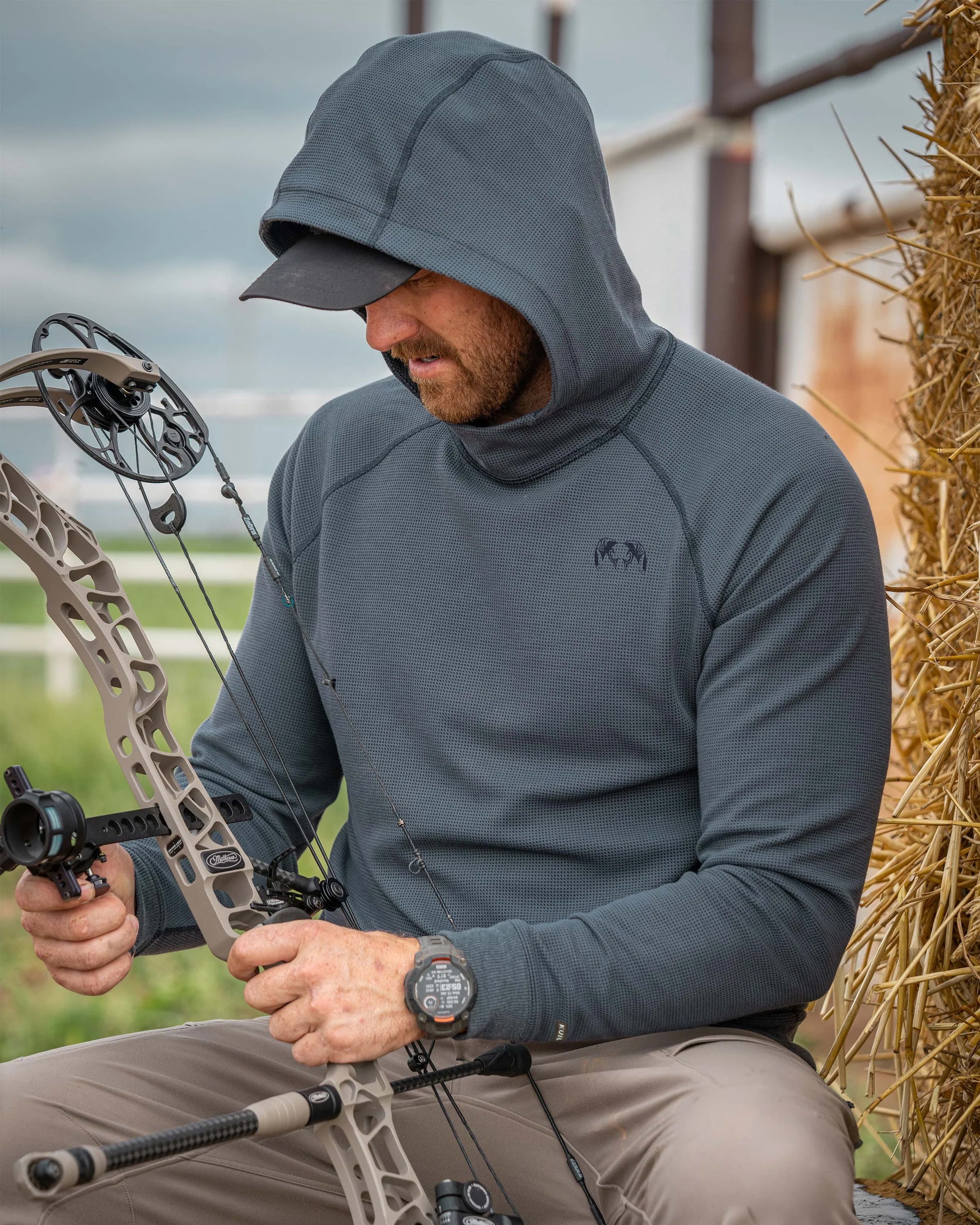 Canyon Waffle Hoodie | Cedar Heather - Image 5