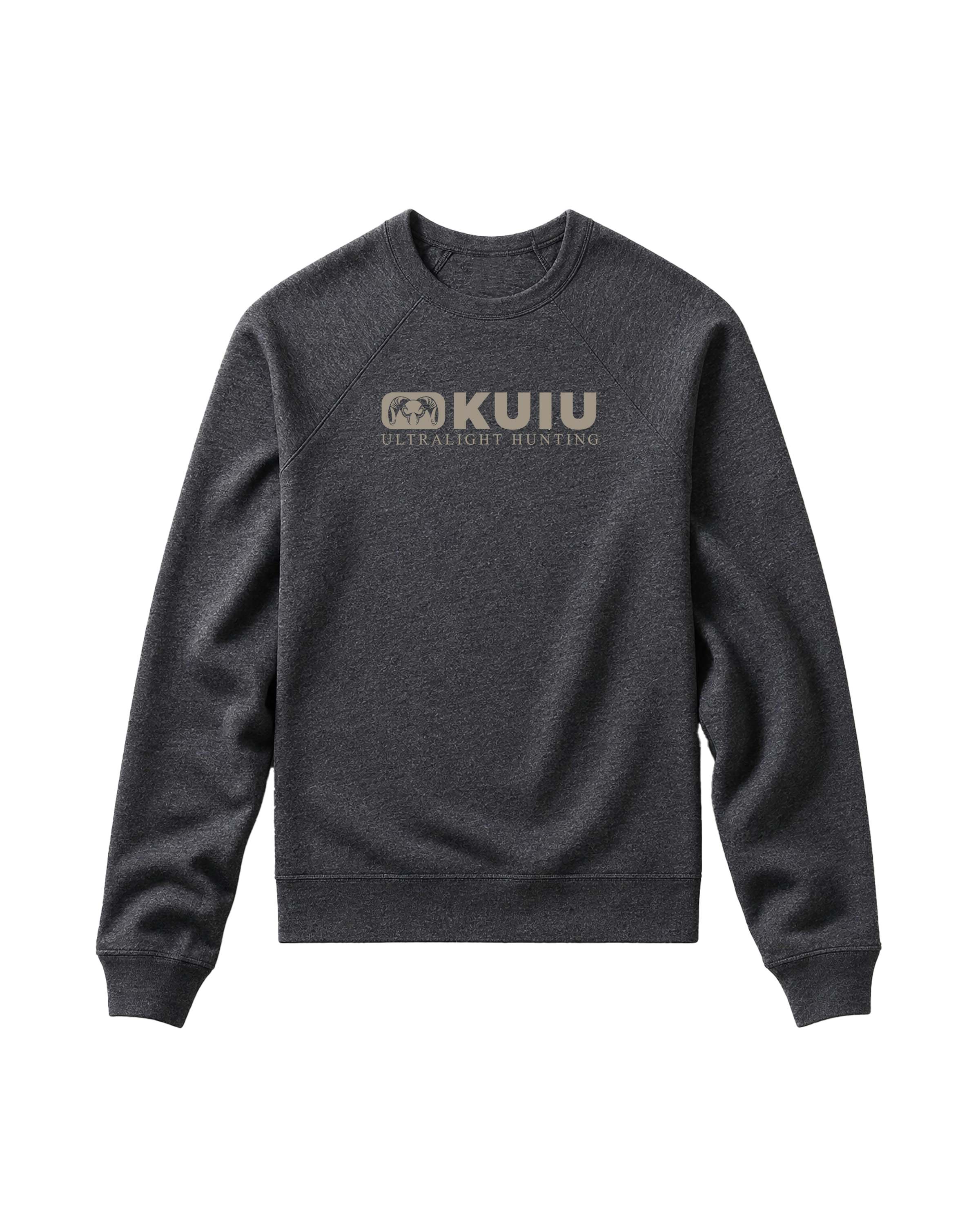 Toddler Block Logo Crewneck Sweatshirt | Dark Heather Grey