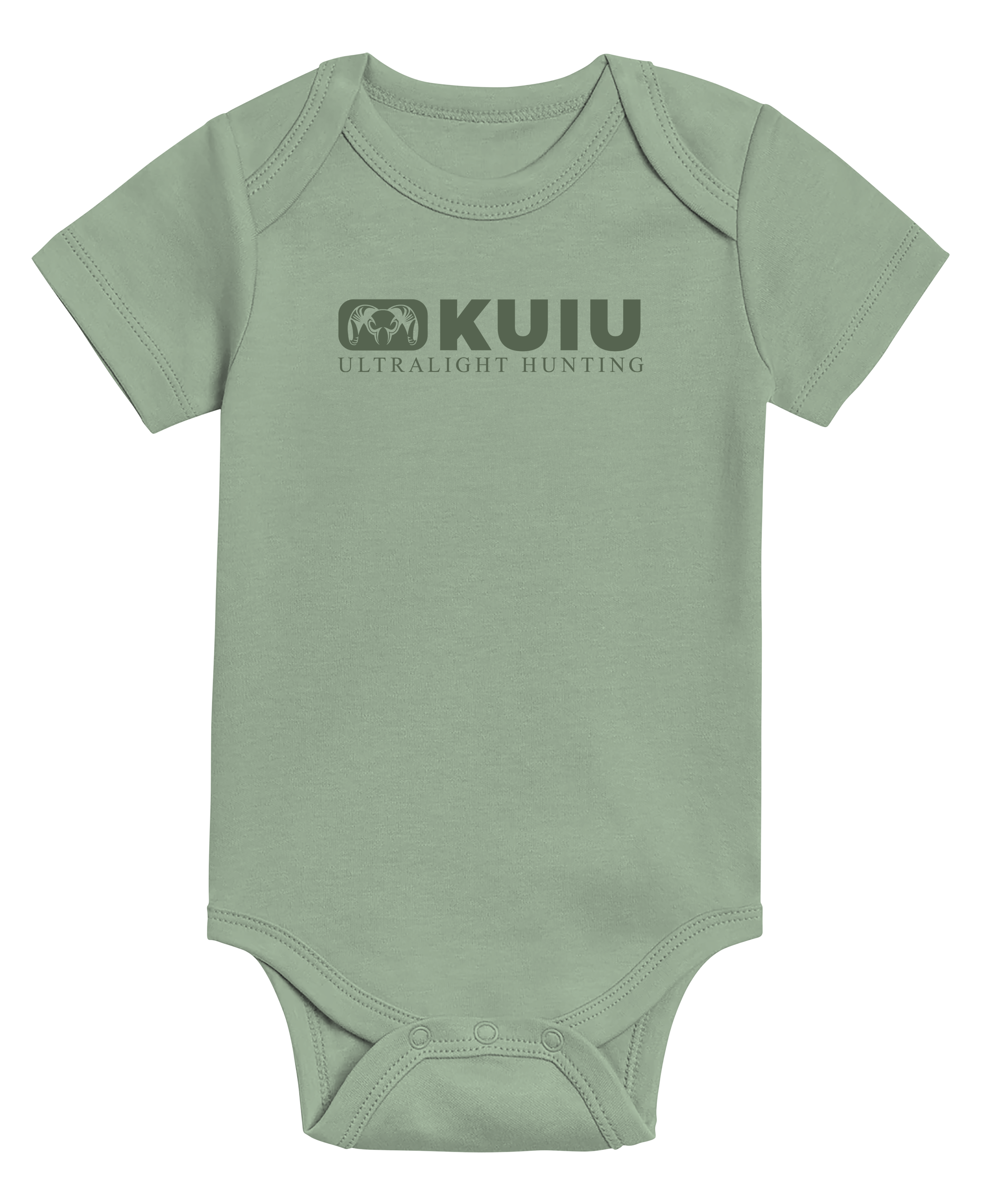 KUIU Block Logo Baby One-Piece | Thyme