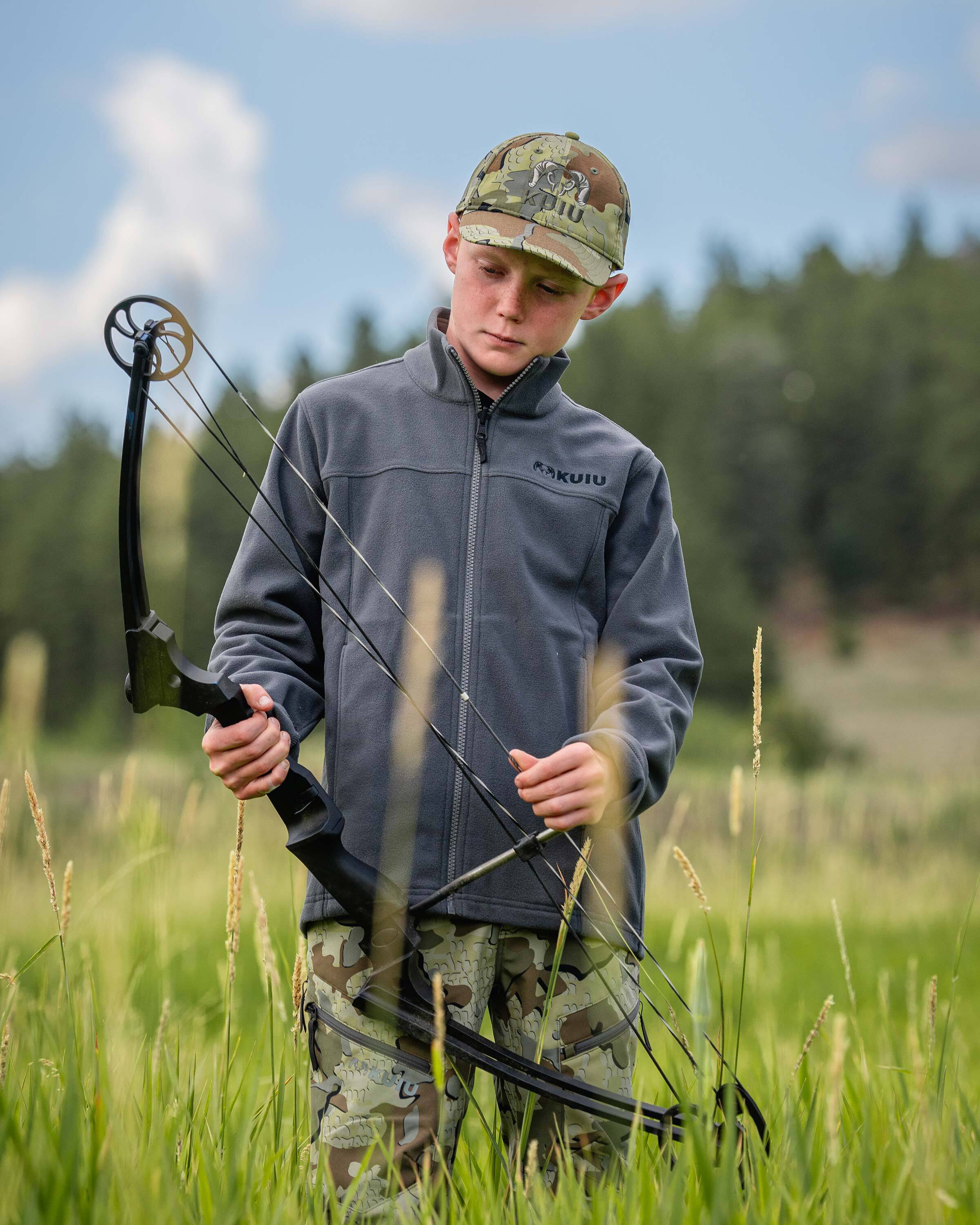 Youth Versa Fleece Full Zip | Gunmetal - Image 4