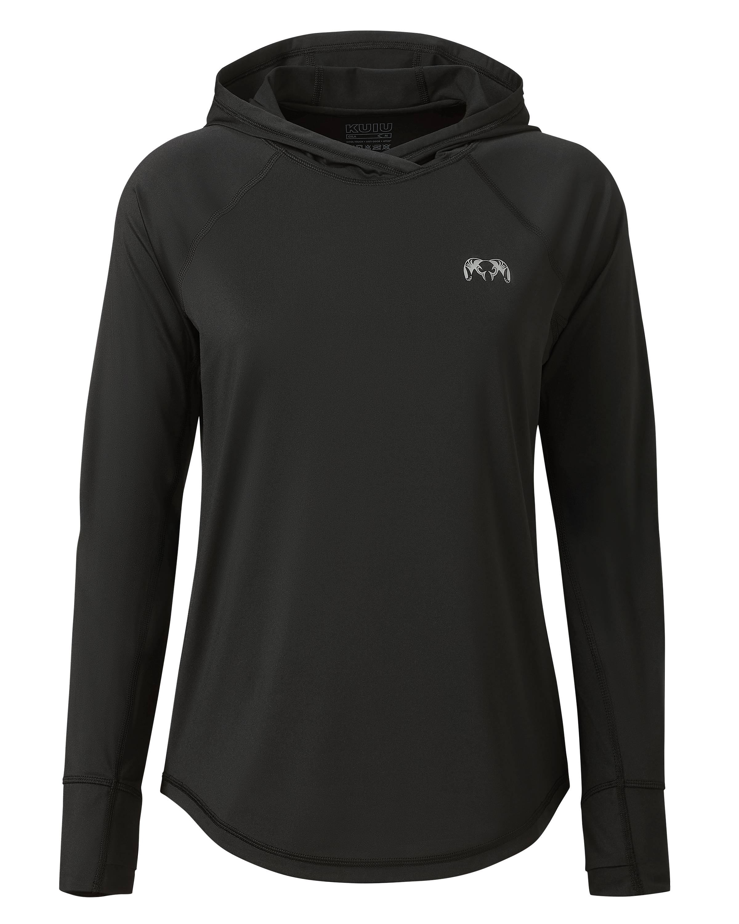 Women's Gila LS Hoodie | Black