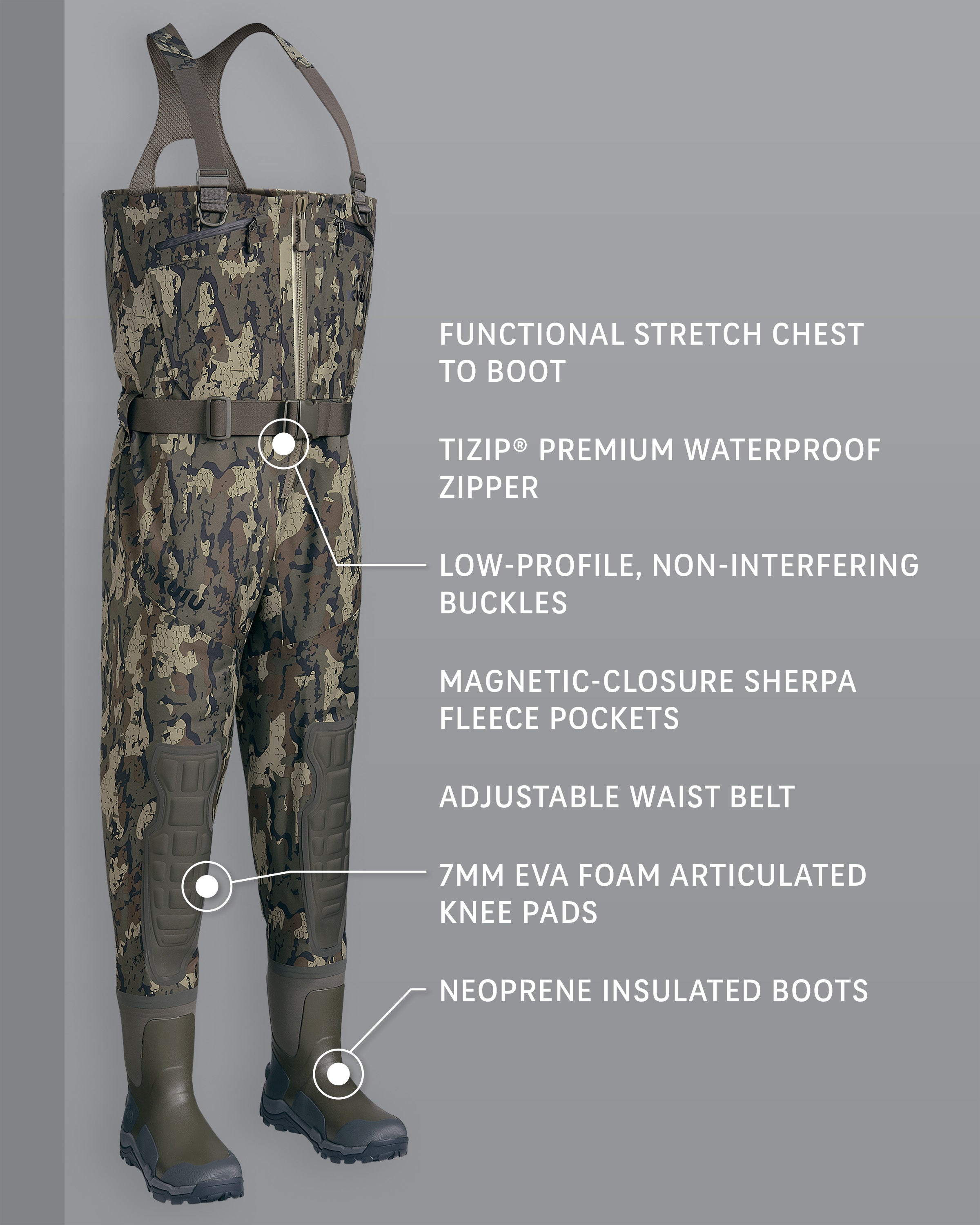 Alternative view of KUIU PRO HD Flex Zip Wader | Veros